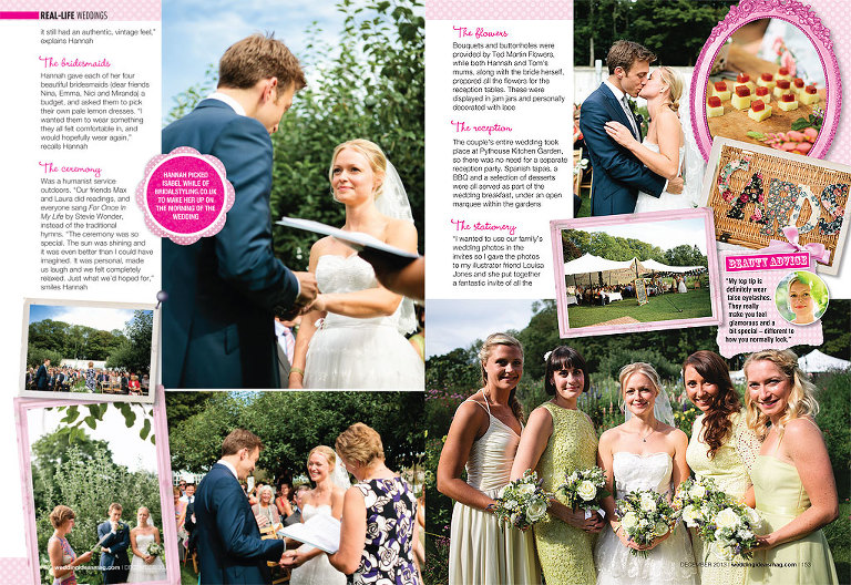 Featured; Hannah & Tom's Wedding in Wedding Ideas Magazine - Bath and ...